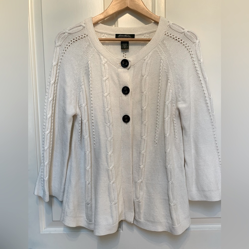Eddie Bauer cream XL sweater